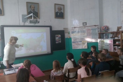 Интерактивные занятия в школе села Смоленское